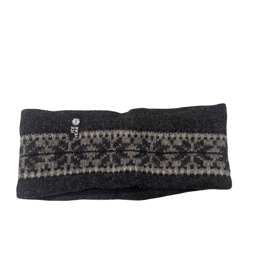 Icewear Iceland Wool Blend Thinsulate Lined Headband Nordic Snowflake Earwarmer